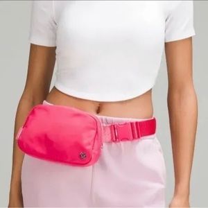 Lip Gloss Pink lululemon belt bag brand new with tags!